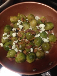Bacon, Blue Cheese Brussle Sprouts
